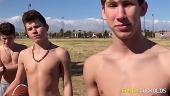 The Forbidden Union Of Twin-Brothers And Their Mature Partner