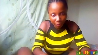 African Teen With Natural Tits Enjoys Oral And Internal Ejaculation