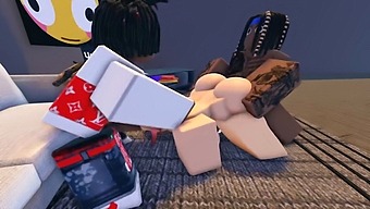 Makima Experiences Rough Anal And Group Sex On A Video Game