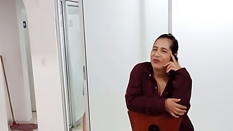 Mature Latina Woman Discovers Her Stepmother Indulging In Self-Pleasure During A Phone Call And Confronts Her About It