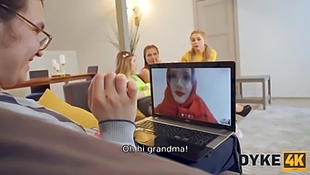 Best Grandson In The World In Lesbian Porn